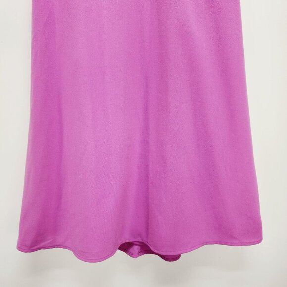 GB Mini Dress Womens Lace Yoke Sleeveless Medium Pink Polyester - Picture 12 of 12